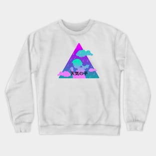 Vapourwave hina weathering with you Crewneck Sweatshirt